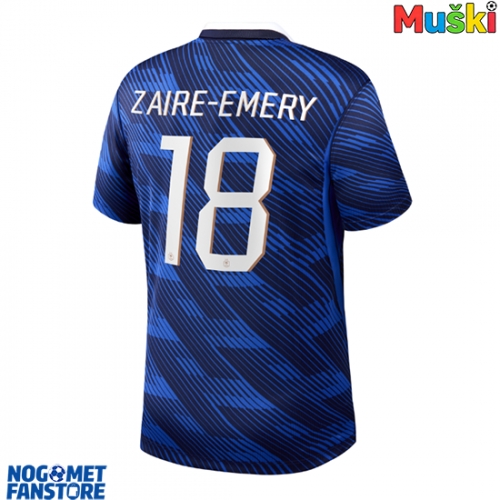 Francuska Warren Zaire-Emery #18 Domaci Dres SP 2026 Kratak Rukav